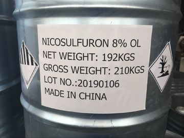 Nicosulfuron 80g / L OD liquid سائل أبيض حليبي ， قاتل عشب العريض من الذرة الصفراء